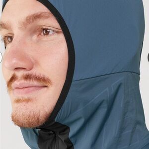 adidas Men L TERREX TECHROCK ULTRALIGHT 1/2-ZIP HOODED FLEECE JACKET HJ7362 NEW